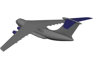 Ilyushin IL-76 Candid 3D Model preview