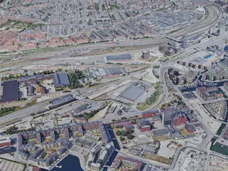 Copenhagen City, Denmark (2023) 3D Model preview