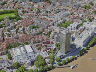 London City, UK (2022) 3D Model preview