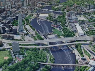 Minneapolis City, USA (2023) 3D Model preview