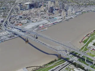 New Orleans City, USA (2023) 3D Model preview