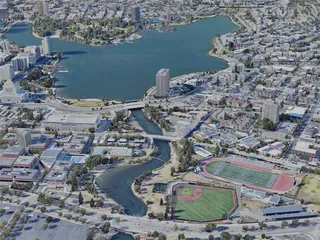 Oakland City, USA (2022) 3D Model preview