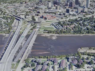 Tulsa City, USA (2023) 3D Model preview
