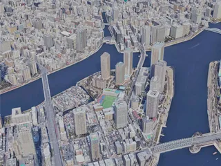 Tokyo City, Japan (2022) 3D Model preview