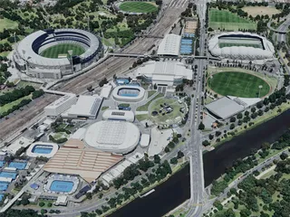 Melbourne City, Australia (2022) 3D Model preview