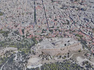 Athens City, Greece (2023) 3D Model preview