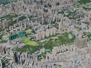Hong Kong City, China (2023) 3D Model preview