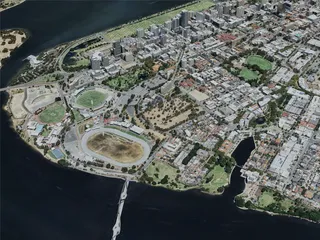 Perth City, Australia (2022) 3D Model preview