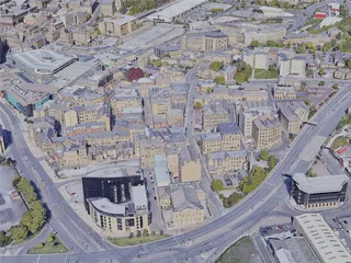 Bradford City, UK (2020) 3D Model preview