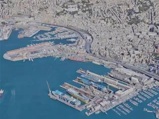 Genoa (Genova) City, Italy (2022) 3D Model preview