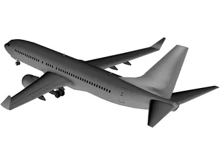 Boeing 737-800 3D Model preview