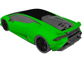 Lamborghini Huracan Tecnica (2023) 3D Model preview