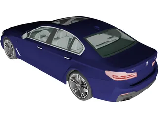 BMW M550i 3D Model preview