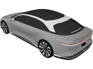 Lucid Air (2021) 3D Model preview