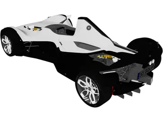 BAC Mono (2020) 3D Model preview