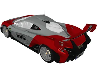 Mclaren P1 GTR Senna (2019) 3D Model preview