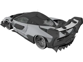 McLaren Senna GTR GP 3D Model preview