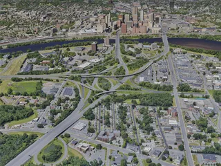 Hartford City, CT, USA (2022) 3D Model preview