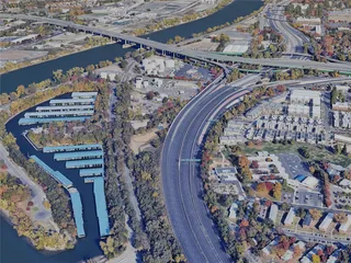 Sacramento City, USA (2024) 3D Model preview