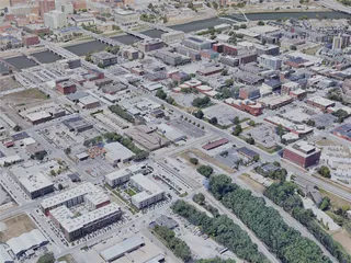 Des Moines City, IA, USA (2022) 3D Model preview