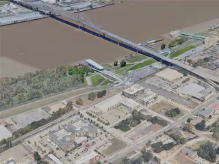 Baton Rouge City, LA, USA (2024) 3D Model preview