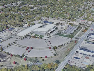 Topeka City, KS, USA (2023) 3D Model preview
