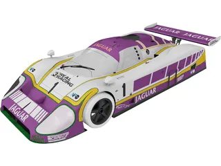 Jaguar XJR-9 (1989) 3D Model preview