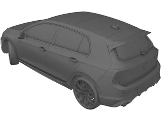 Volkswagen Golf R (2025) 3D Model preview