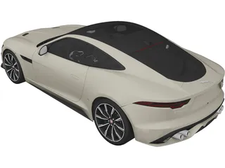 Jaguar F-Type R (2021) 3D Model preview