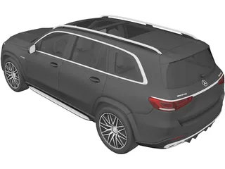 Mercedes-AMG GLS63 (2022) 3D Model preview