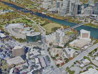 Austin City, TX, USA (2024) 3D Model preview