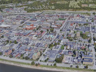 Charleston City, WV, USA (2023) 3D Model preview