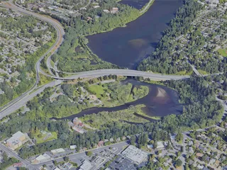 Olympia City, WA, USA (2023) 3D Model preview