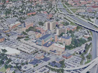 Providence City, RI, USA (2023) 3D Model preview