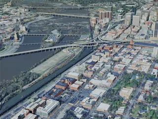 Richmond City, VA, USA (2024) 3D Model preview