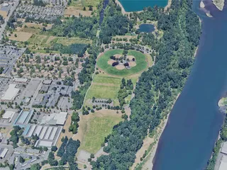 Salem City, OR, USA (2023) 3D Model preview