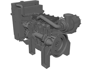Isuzu 4LE1 Auxilary Engine 3D Model preview