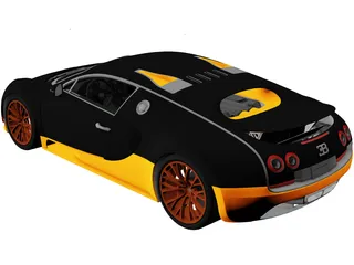 Bugatti Veyron 16.4 Super Sport (2010) 3D Model preview