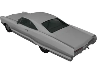 Pontiac Bonneville Hardtop (1966) 3D Model preview
