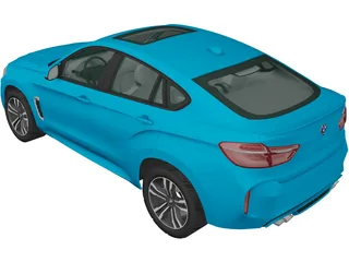 BMW X6M (2014) 3D Model preview