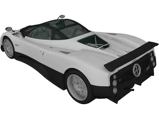 Pagani Zonda F (2005) 3D Model preview