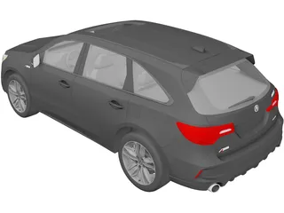 Acura MDX (2019) 3D Model preview