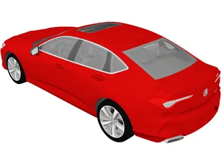 Acura TLX (2021) 3D Model preview