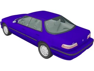Acura Integra Sedan (1990) 3D Model preview
