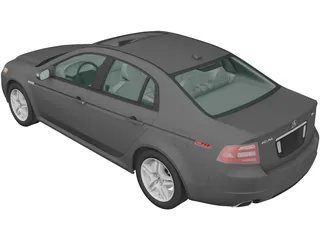 Acura TL (2007) 3D Model preview