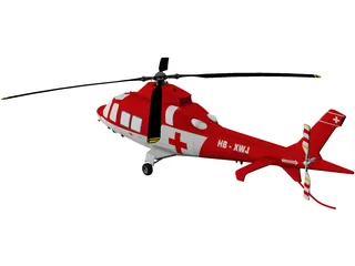 AgustaWestland AW109 Grand Helicopter 3D Model preview