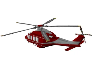 AgustaWestland AW139D 3D Model preview