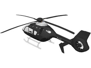 Airbus Helicopters H135 Police 3D Model preview