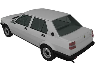 Alfa Romeo Giulietta 116 (1977) 3D Model preview