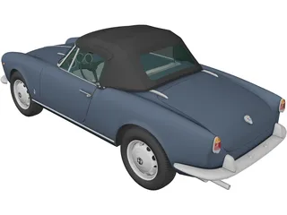 Alfa Romeo Giulietta 750 Spider (1955) 3D Model preview